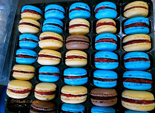 Garniture Macarons Confit fraises et Fruits rouges