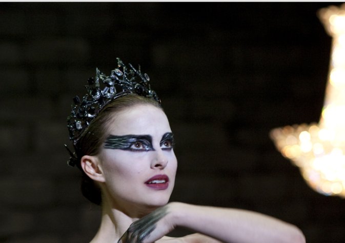 black swan hot. hot kunis lack swan makeup.