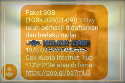 Daftar Paket Tri 3GB 3 Ribu Via Sms Terbaru