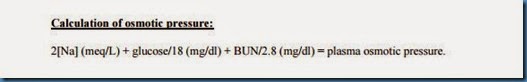 Plasma osmolarity
