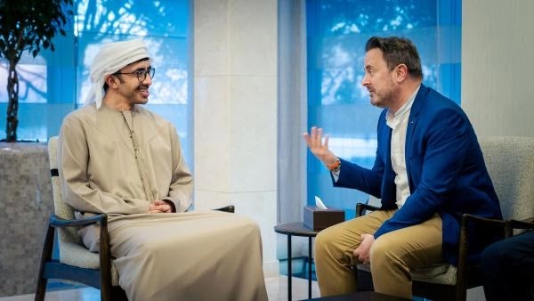 سمو الشيخ عبدالله بن زايد يستقبل رئيس وزراء لوكسمبورغ
