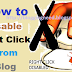 How To Disable Right Click in Blogger