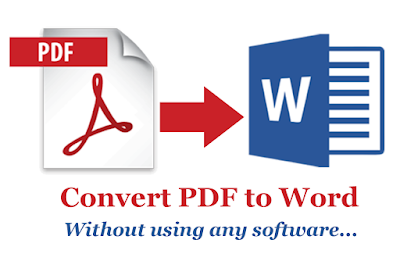 convert pdf to word online, how to convert pdf to word