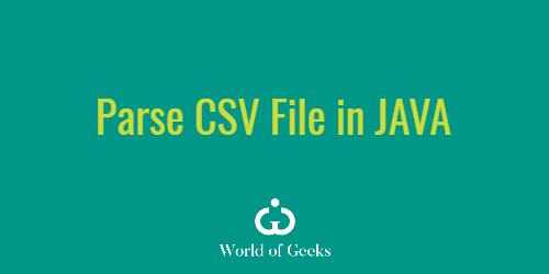 Parse csv file in java