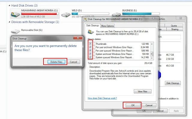 Cara Mengatasi Hardisk Drive C Merah Atau Penyimpanan Penuh