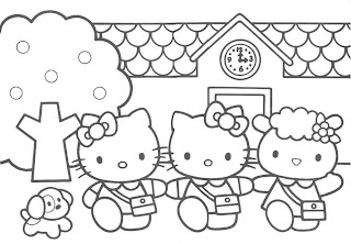 Hello Kitty Coloring Pages