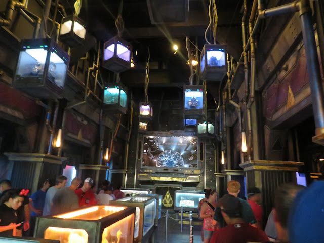 Guardians of the Galaxy Mission Breakout Queue Line Disney California Adventure