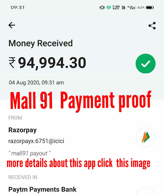 Mall 91 Big Payment proof 2020