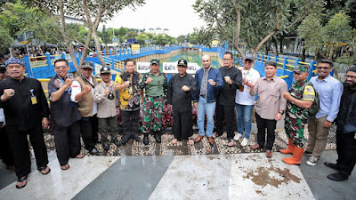 Wali Kota Bandung Resmikan Kolam Retensi Gedebage 