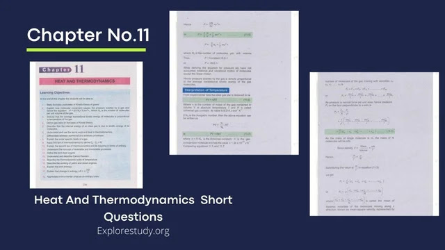 Heat And Thermodynamics Short Questions - 11th Class Physics Chapter No.11
