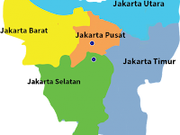 Letak Geografis Kabupaten Administrasi dan Kota Administrasi Prov. Daerah Khusus Ibukota Jakarta (DKI Jakarta)