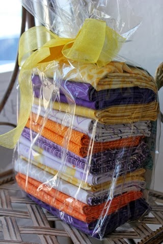 Quilt Kit: cute triangle quilt in purple,orange and yellow