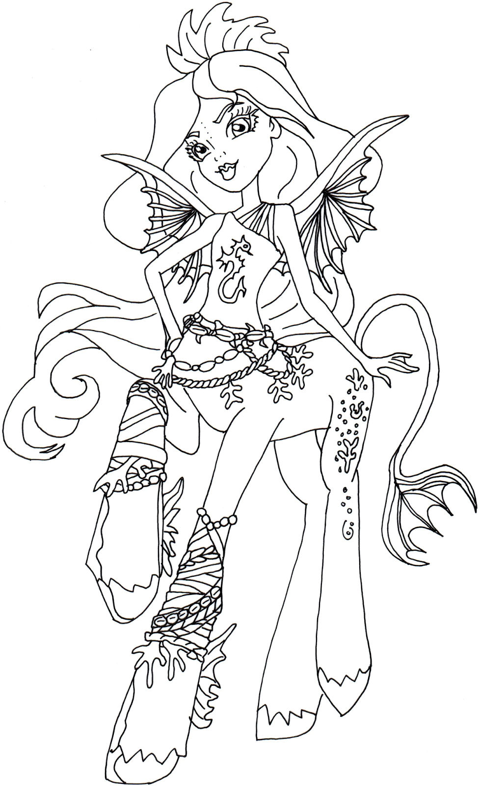 Monster High Free Coloring Pages 2