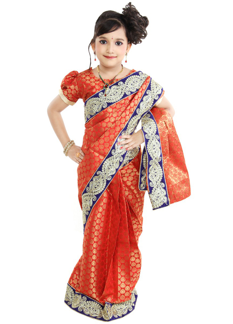6 Contoh Model Baju  Sari India  Anak  Perempuan 2022