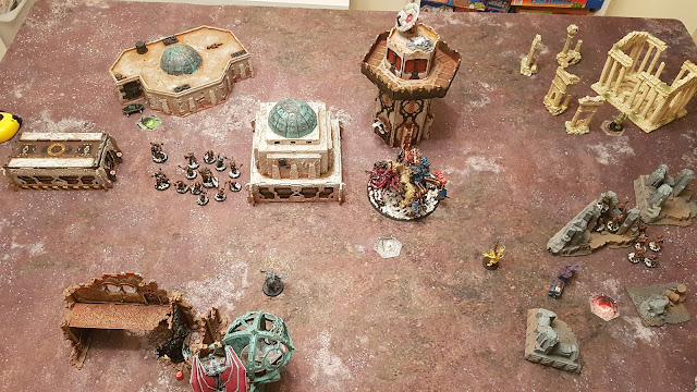 Black Legion vs Death Guard - 1000pts - Tactical Escalation - Malestrom mission from Chapter Approved 2018