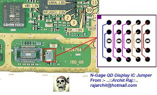 Solusi Perbaikan Nokia N Gage QD Display IC Jumper