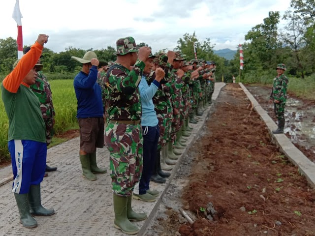 Komandan SST TMMD Pimpin Apel Pagi Sebelum Bekerja