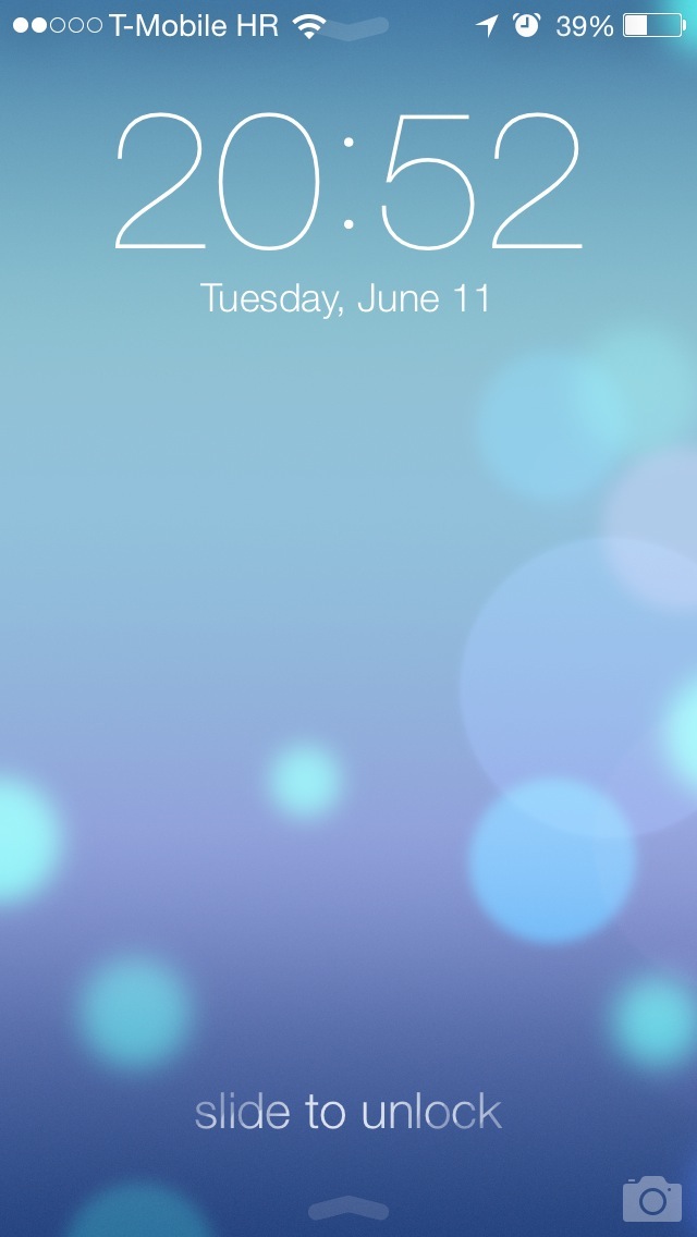 iOS 7 Lock Screen