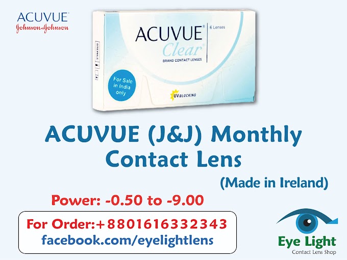 ACUVUE Clear Monthly Contact Lens | Most Comfortable Contact Lenses for Your Eyes  (Johnson and Johnson) 
