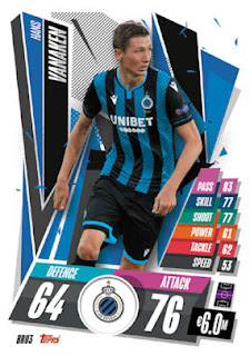 Topps Match Attax 2020-2021 Club Brugge Set