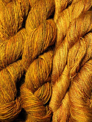 Merino and silk yarns