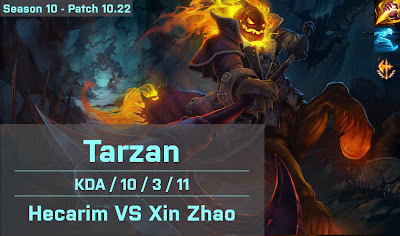 Tarzan Hecarim JG vs Xin Zhao - KR 10.22