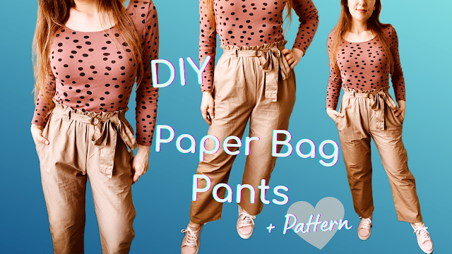 paper bag pants sewing tutorial