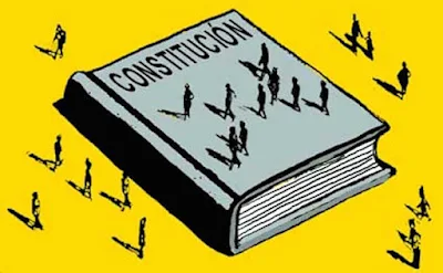 Una constitución esta hecha con personas.