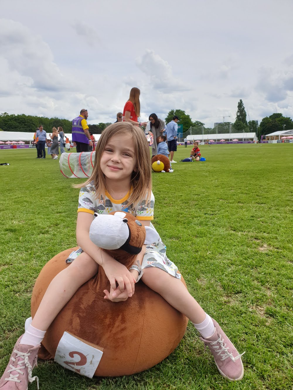kid at polo in the park event