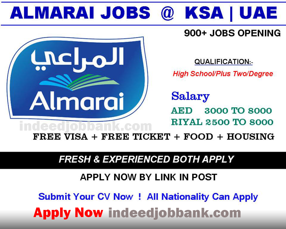 Almarai Company Saudi Arabia Jobs 2023