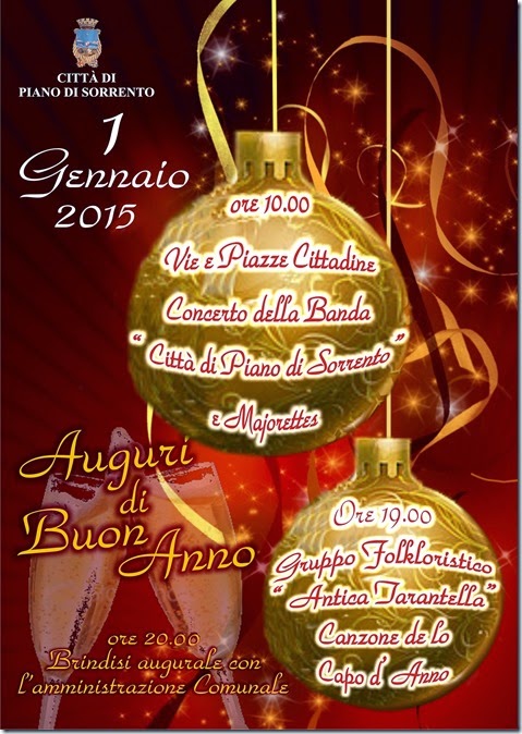 Brindisi di Capodanno Piano di Sorrento