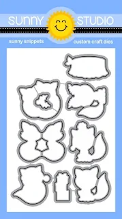 Sunny Studio Stamps: Foxy Christmas coordinating low profile metal cutting dies