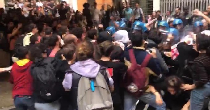 Tensioni e scontri all'Università La Sapienza di Roma: due arresti