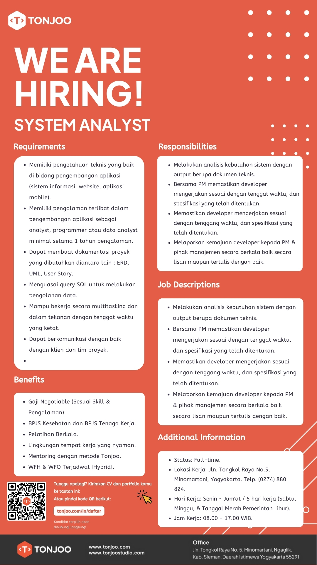 Loker Jogja PT Tonjoo Gagas Teknologi