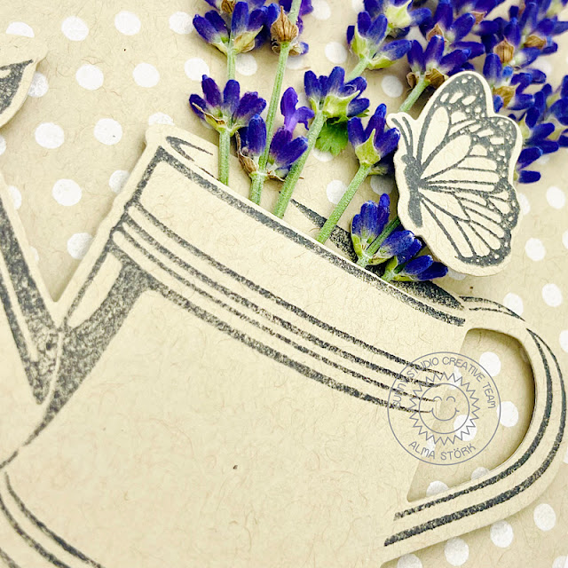Sunny Studio Stamps: Watering Can Card by Alma Störk (featuring Background Basics)
