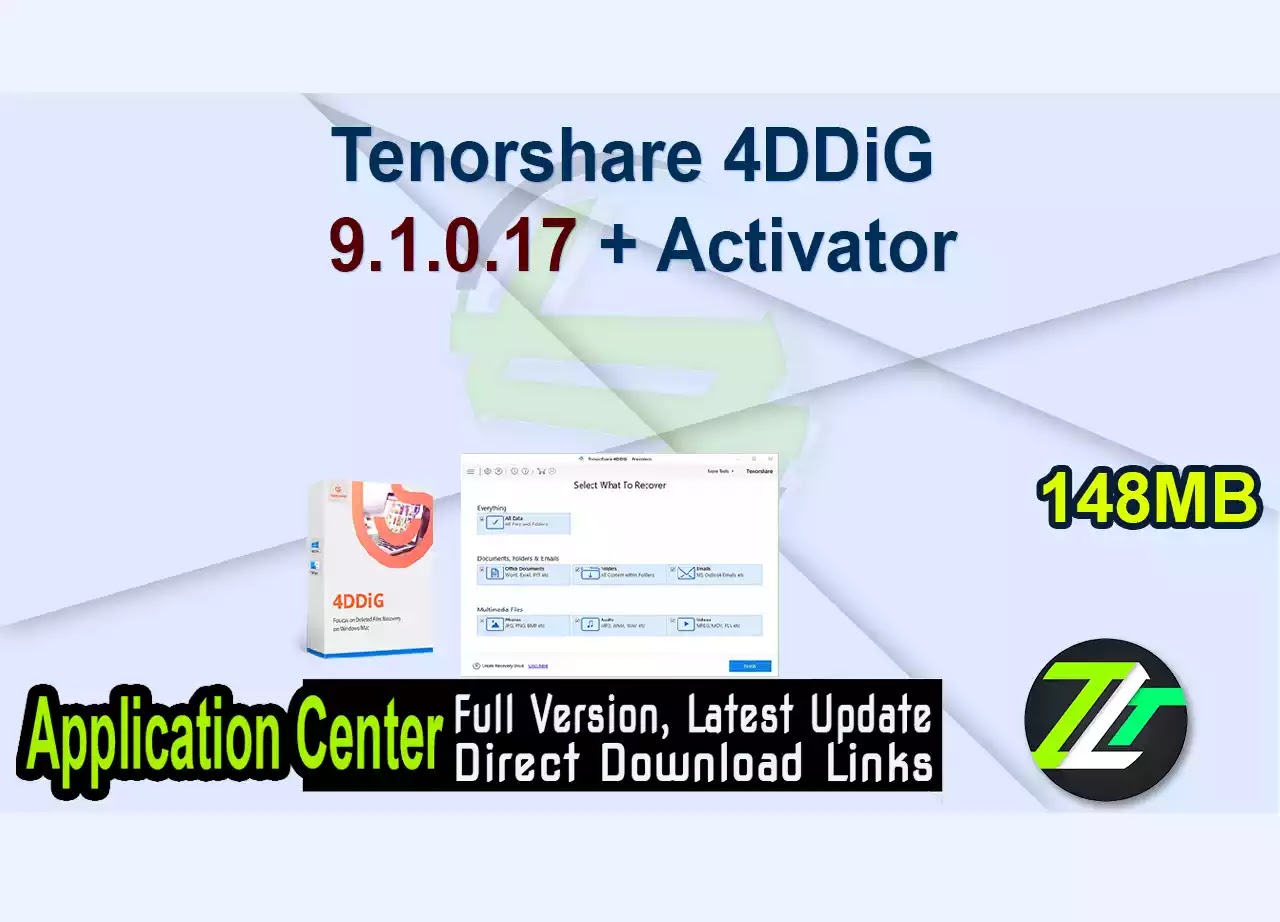 Tenorshare 4DDiG 9.1.0.17 + Activator