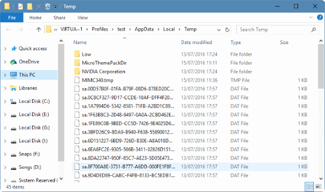 Cara aman menghapus file Temporary pada Windows 10
