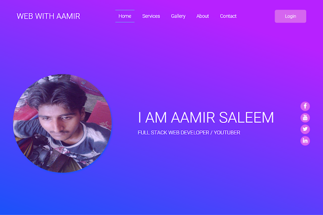 HTML & CSS Design By Webwithaamir