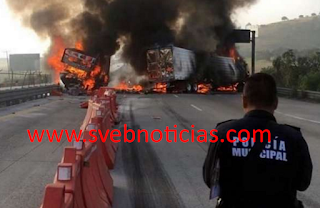 VIDEO: Choque de tráileres en la autopista México-Querétaro deja 3 muertos