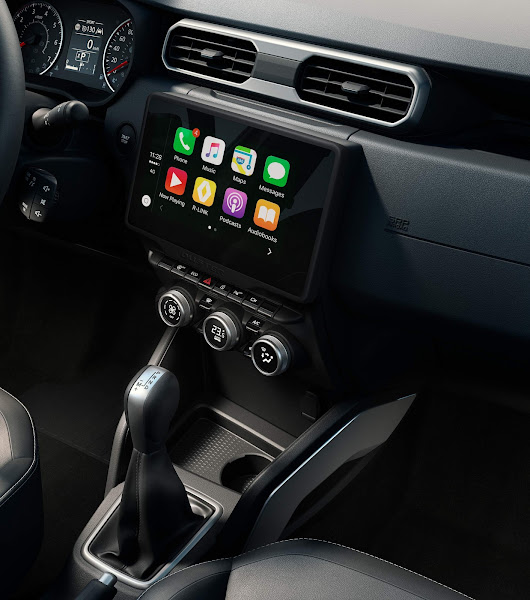 Renault Duster 2022 - multimídia com Apple CarPlay e Android Auto sem fio