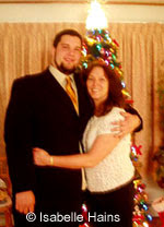 Isabelle and Daniel Hains, Christmas 2007, the night of the Bathurst High School Christmas prom.