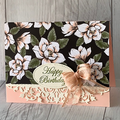 Card using Magnolia Blooms Stamp Set from Stampin' Up!