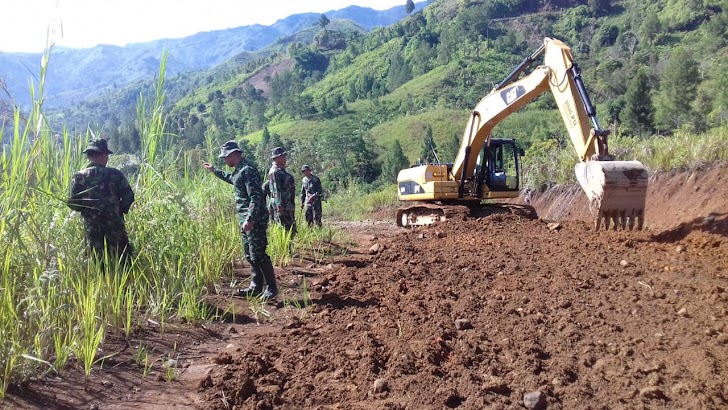 Pra TMMD Ke 104, Pekerjaan Rehap Jalan Capai 500 meter