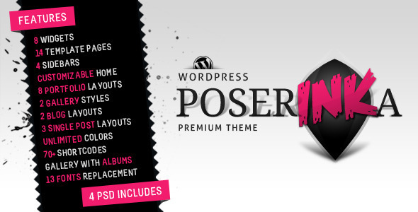 Poser Ink A - Magazine Wordpress Theme Free Download by ThemeForest.