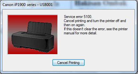 Cara Memperbaiki Printer Canon IP2770 Error 5100