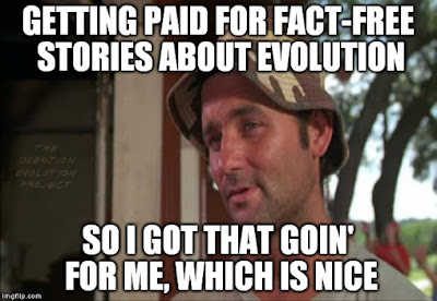 Evolutionary scientists and their partners in the science press have been spreading "Just So Stories" for years. Now they brag about it.