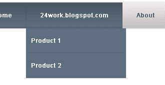 Rounded Slate Dropdown Menu