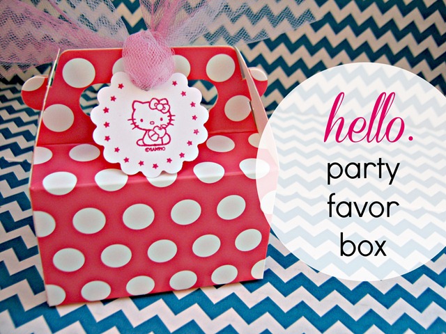 hello kitty party favor box