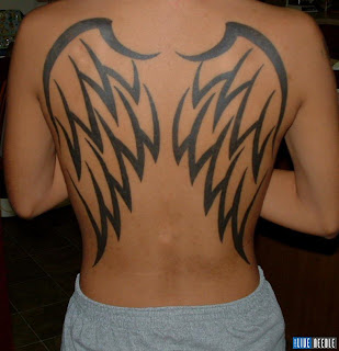 angel wing tattoos, tattoos