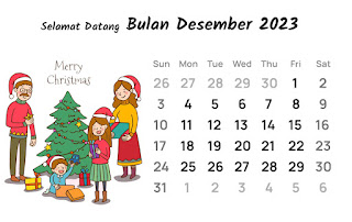 kartun ucapan selamat bulan desember 2023